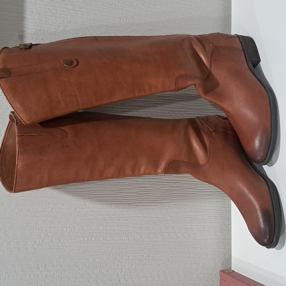 Sam Edelman Chestnut Leather Knee-High Boots